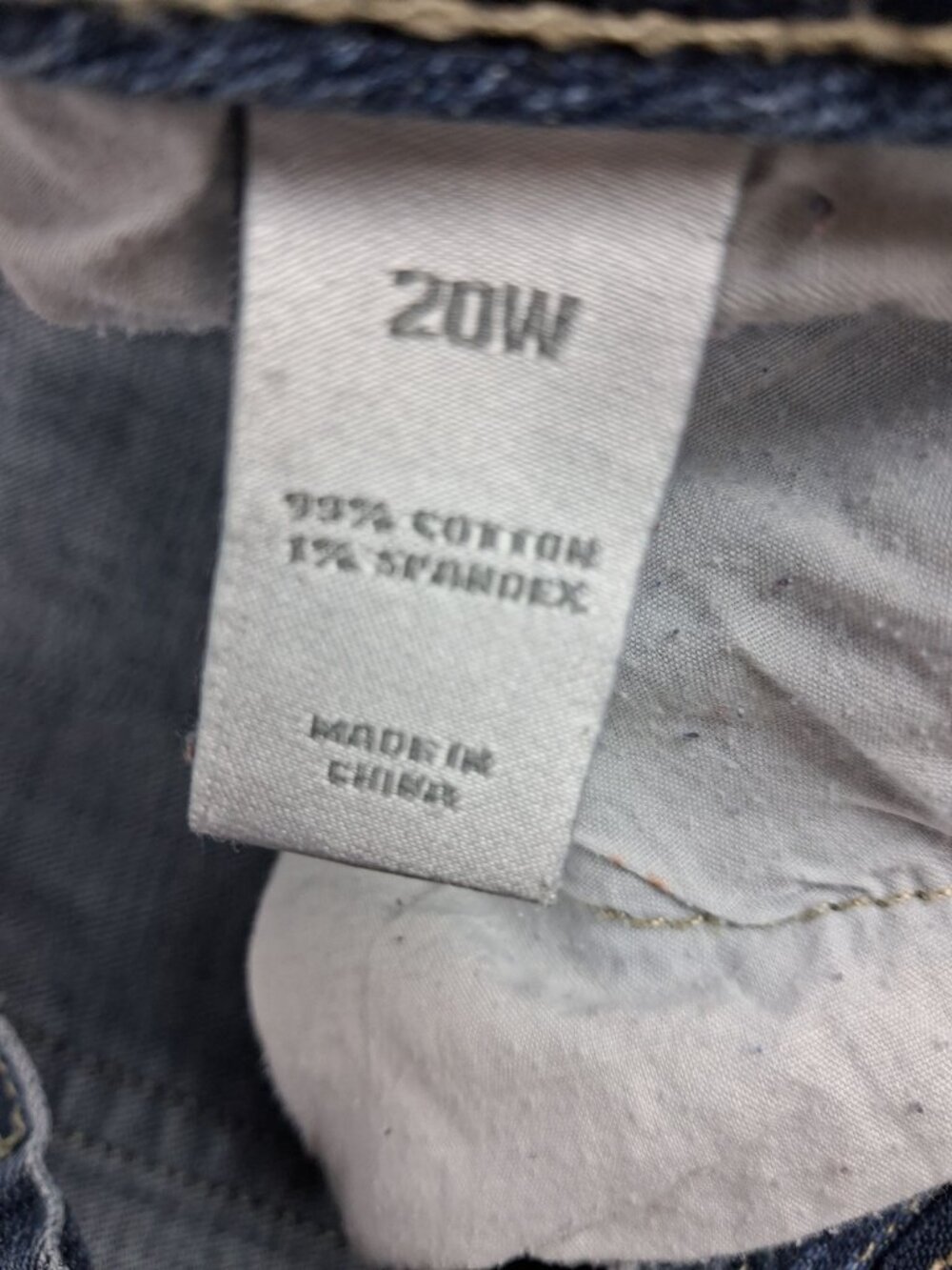 Fashion Bug Women's Plus Distressed Crop Capri Jeans 20W Blue - Picture 6 of 8
